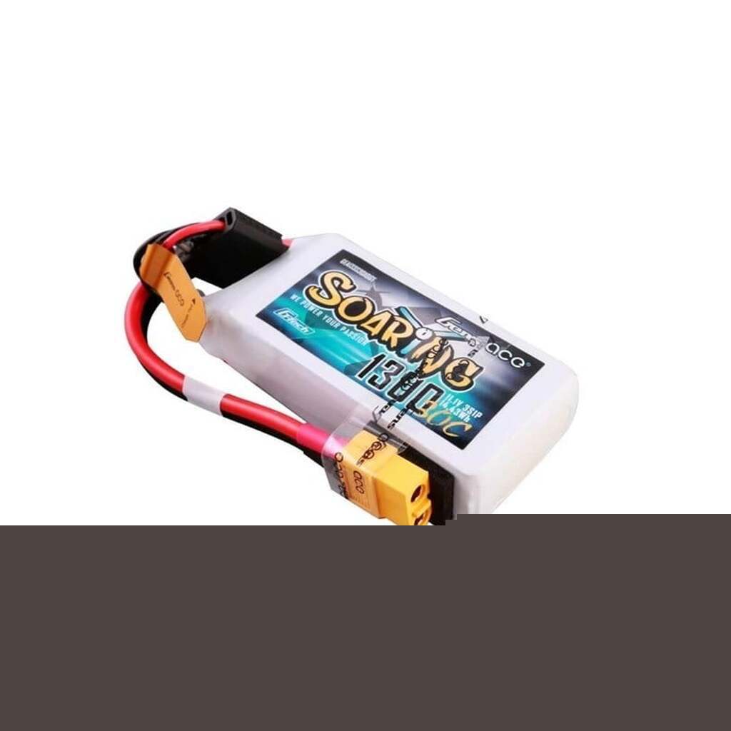 Gens ace &amp;Tattu G-Tech Soaring 1300mAh 11.1V 30C 3S1P Lipo Battery