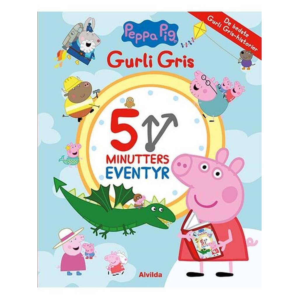 Peppa Pig - Gurli Gris - 5 minutters eventyr - Børnebog - Hardcover