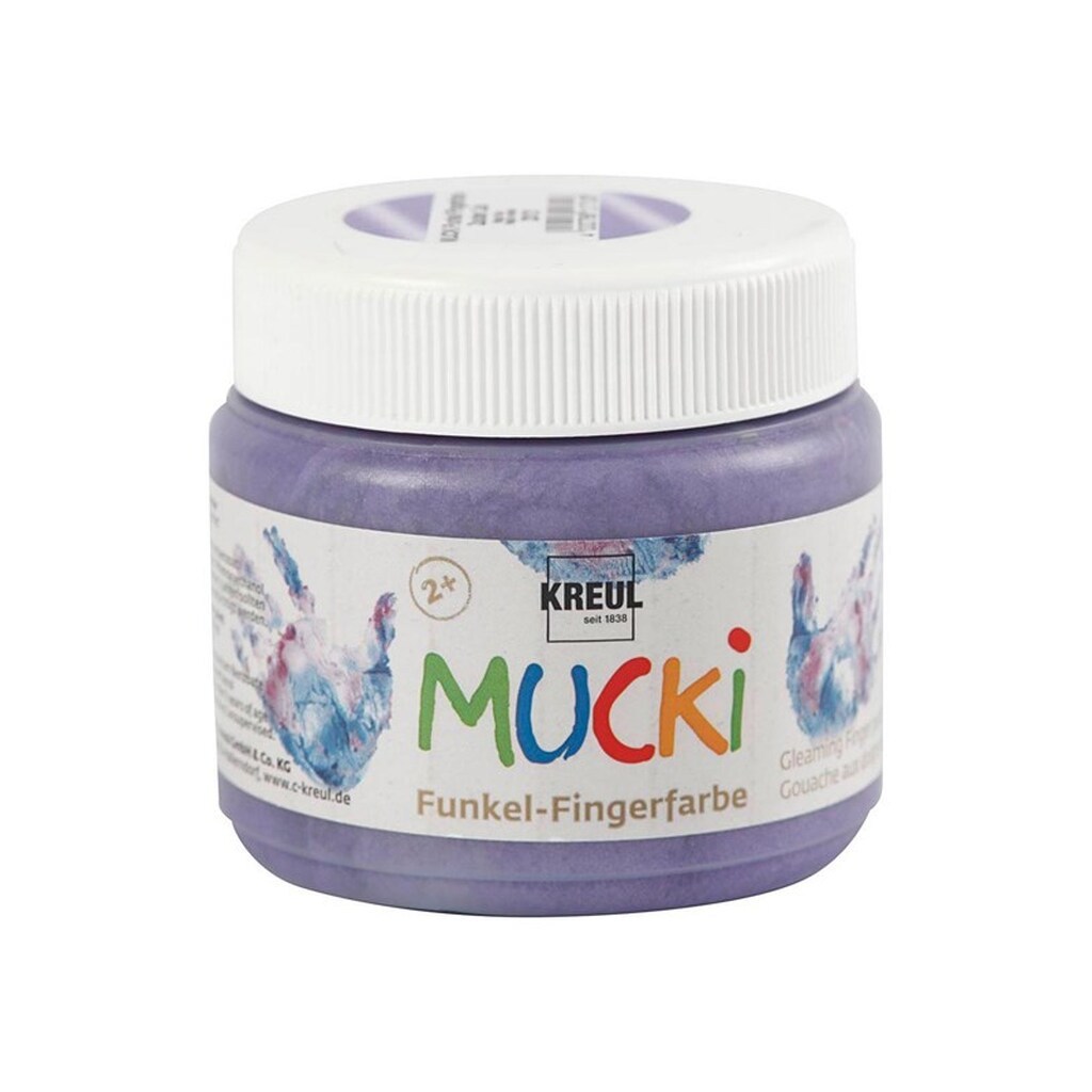 Creativ Company Mucki Finger Paint - Purple Metallic 150ml