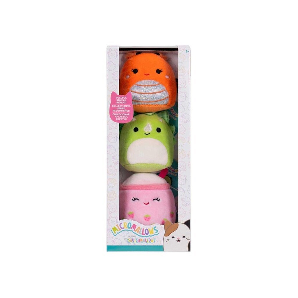 Jazwares Squishmallows Plush Toy - Micromallows Mony Tristan Victoria - 3dlg.
