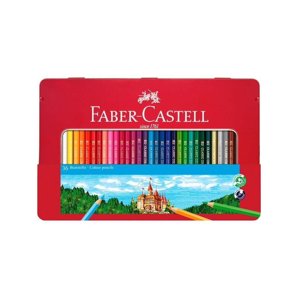 Faber-Castell Farveblyant slot 36 ass tin æske