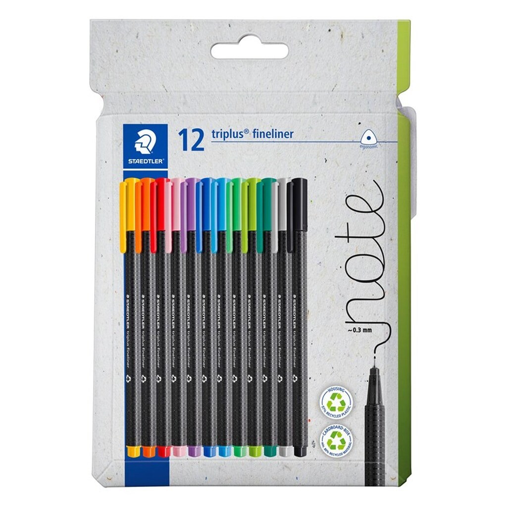 Staedtler TRIPLUS FINELINER rPP 12 STK/ASS