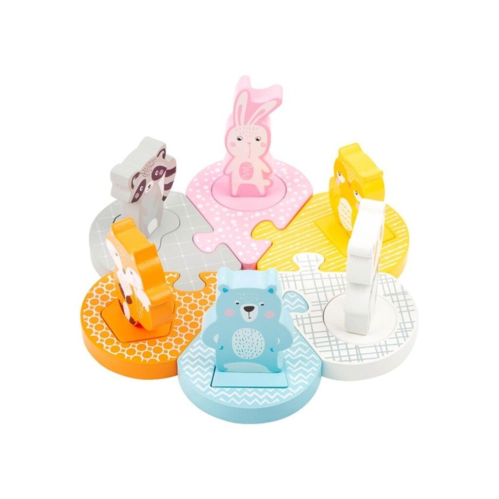 Small Foot - Wooden Shape Puzzle Animals