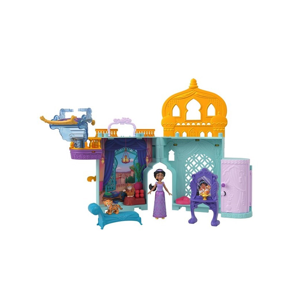 Disney Princess Jasmine Stacking Castle Doll House with Small Doll