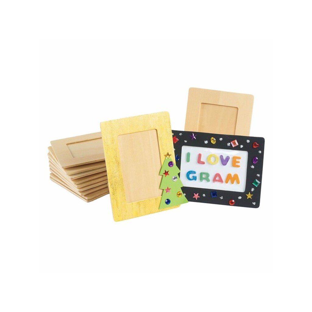 Colorations - Decorate your own Wooden Photo Frame Set of 12