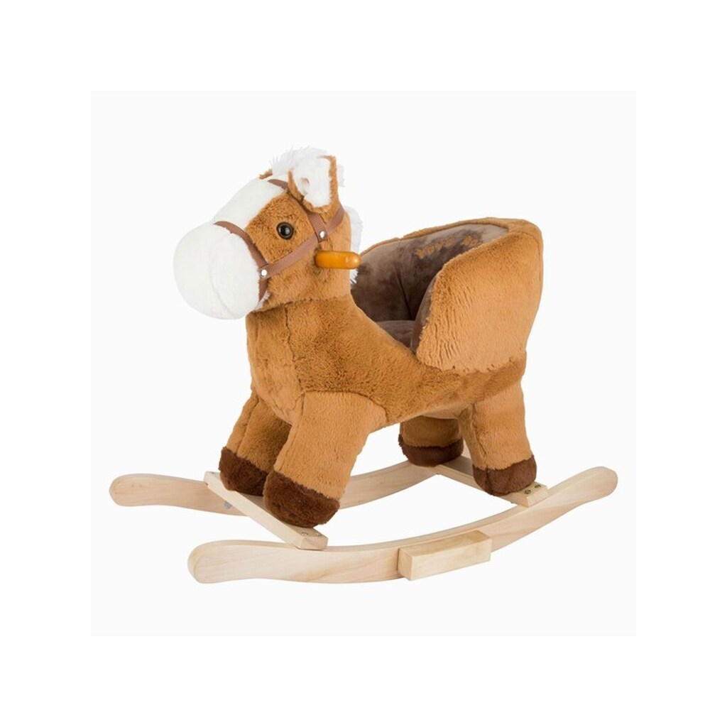 Small Foot - Wooden Rocking Horse Brown with Seat and Sound