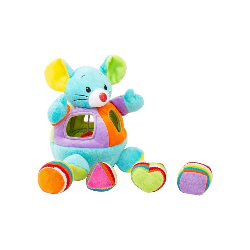 Small Foot - Shape Sorter Mouse Plush 5dlg.