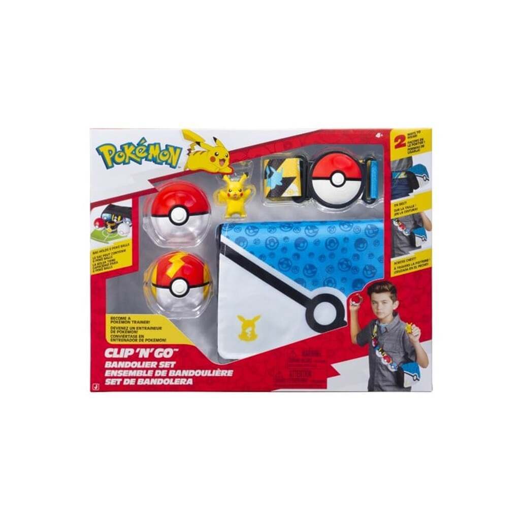Pokemon Clip &apos;N&apos; Go Pikachu Bandolier Sæt