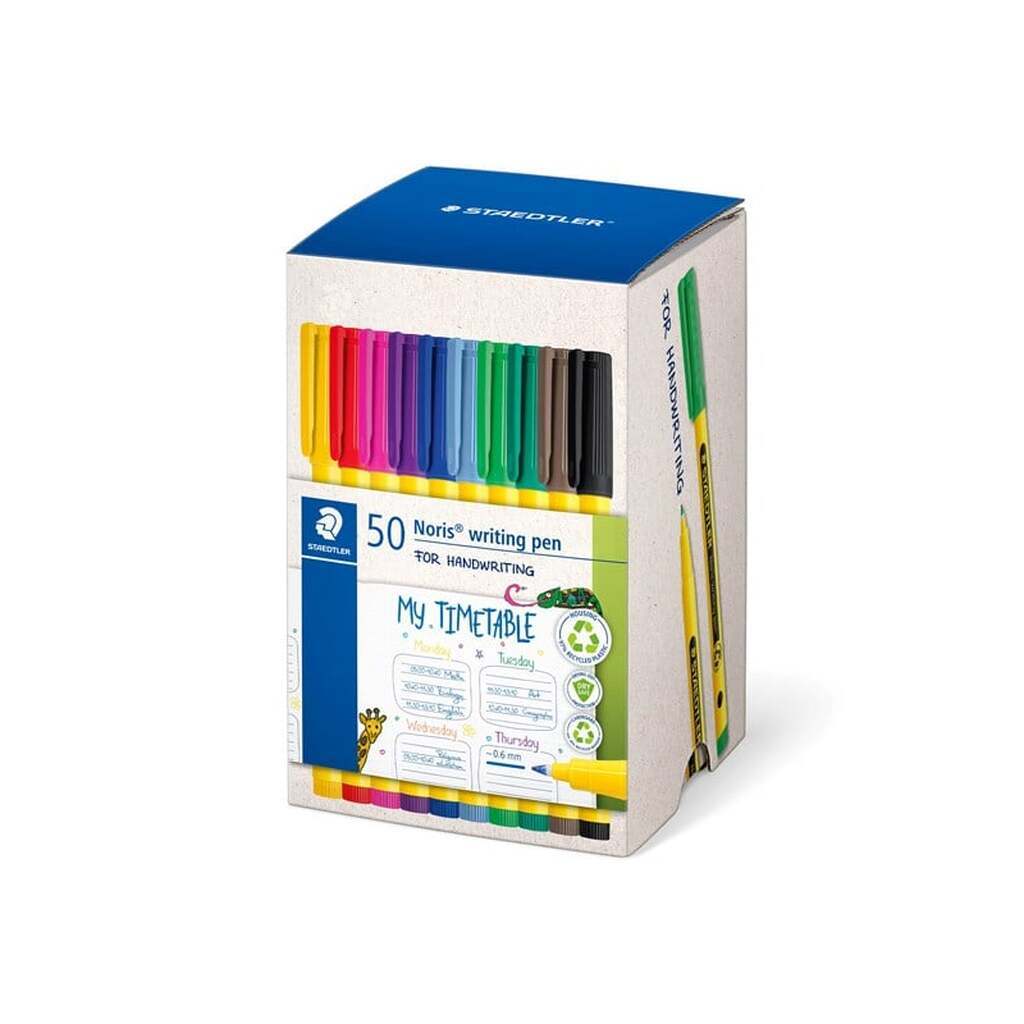 Staedtler FINELINER NORIS WRITINGPEN 50ST/ASS