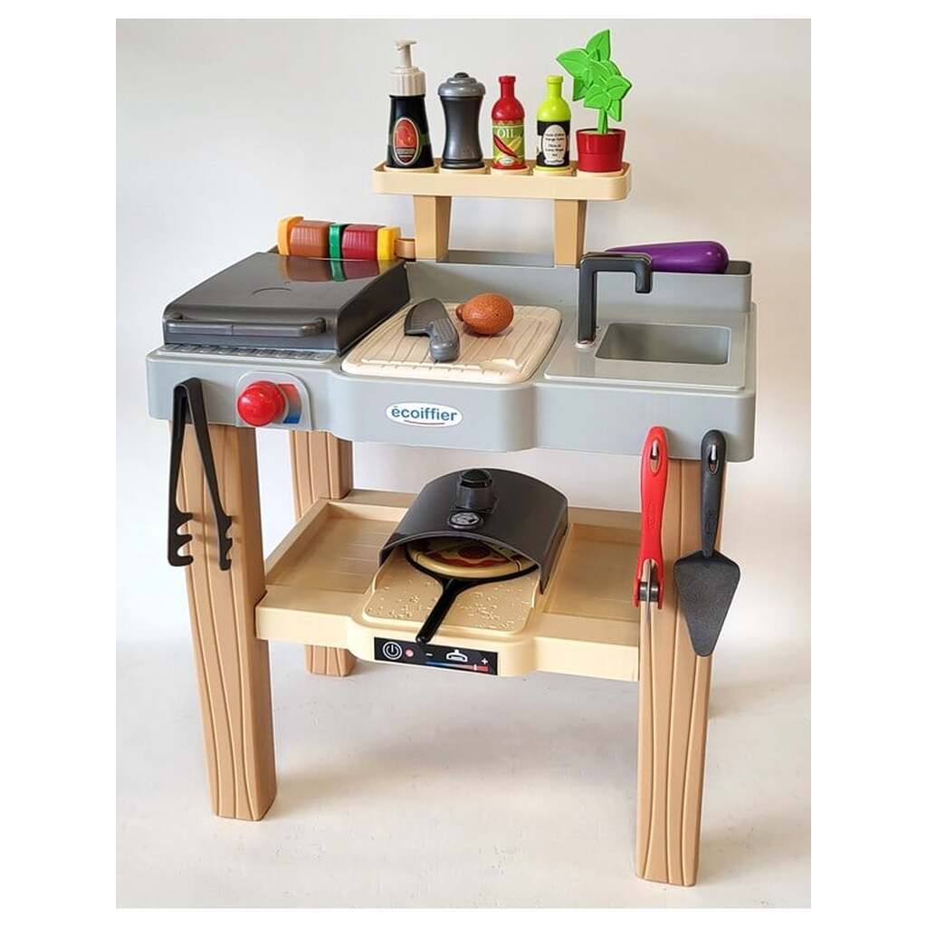 Ecoiffier Summer Kitchen with Barbecue and Pizza Oven 27pcs.