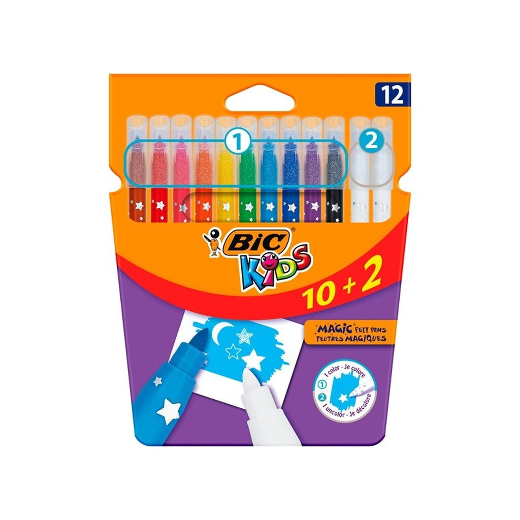 BIC Kids Coloring &amp; Erasing 10 + 2 free