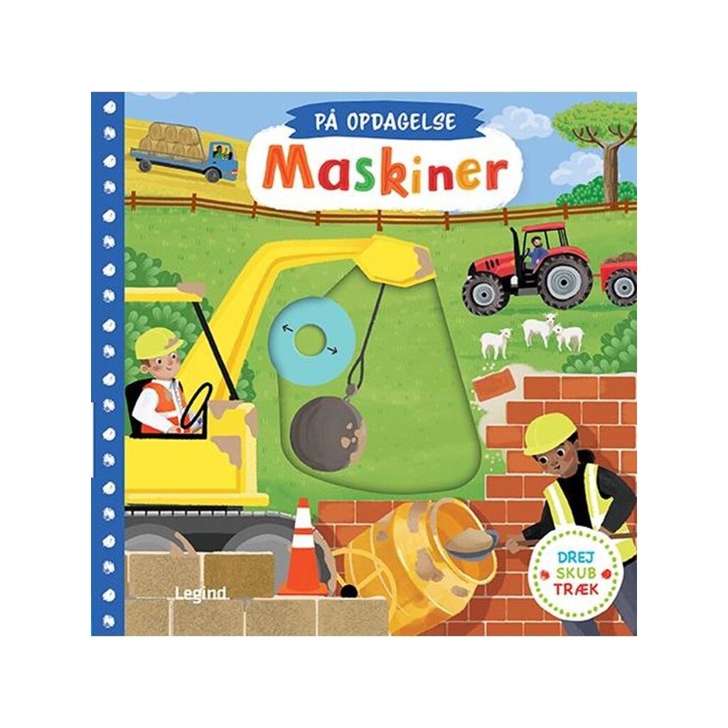 På opdagelse - Maskiner - Børnebog - Papbog