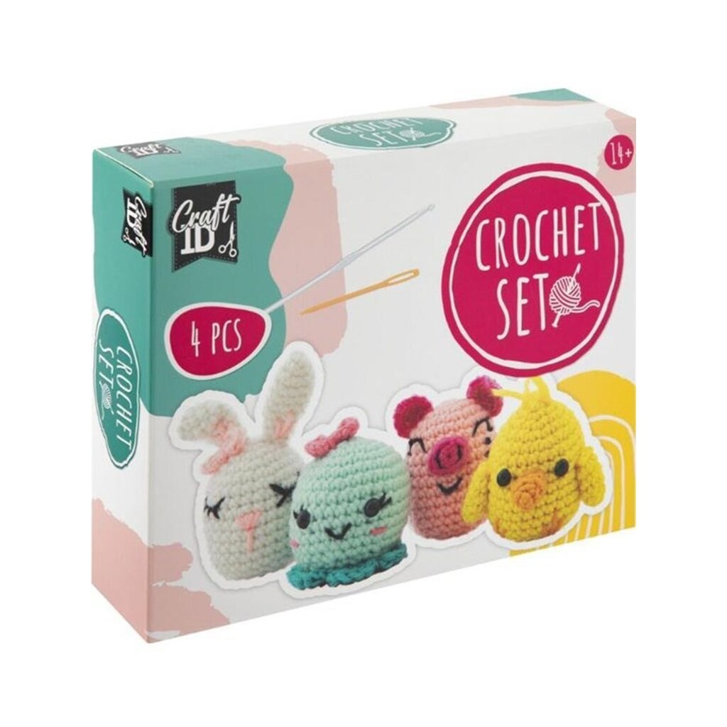 Creative Craft Group CROCHET KIT Hæklesæt ANIMALS 4 stk.