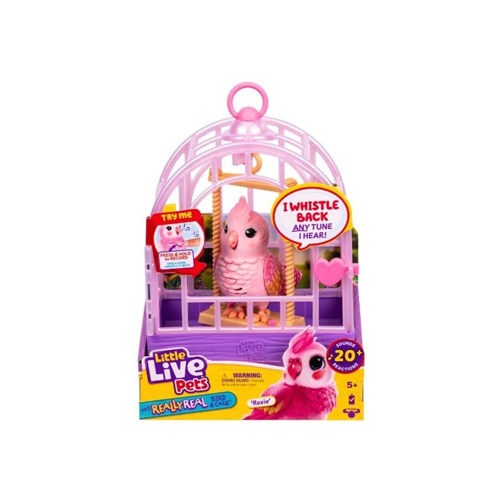 Little Live Pets MY REALLY REAL BIRD &amp; CAGE ROSIE