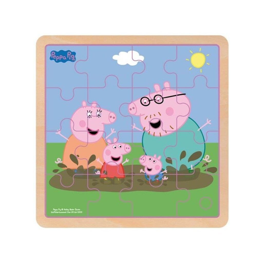 Barbo Toys Gurli Gris - Mudderleg træpuslespil