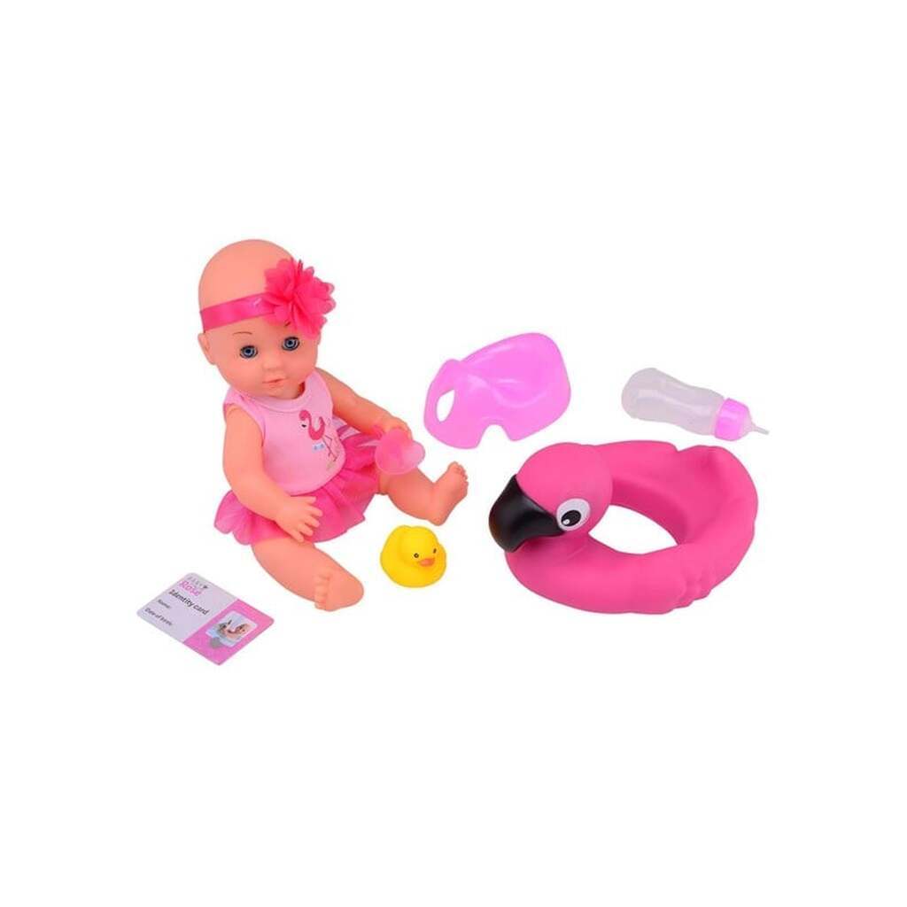 Baby Rose Drinking and Peeing Doll 30cm with Accessories