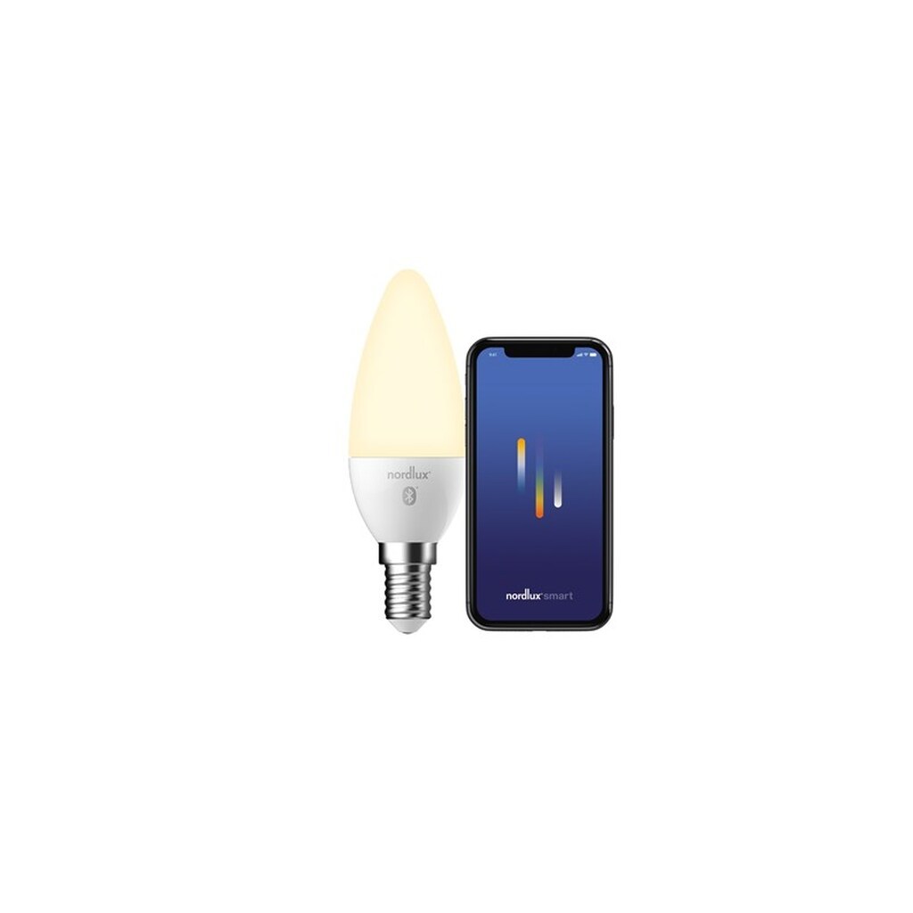 Nordlux Smart Pære Kerte 4,7W LED 2200-6500K E14, mat