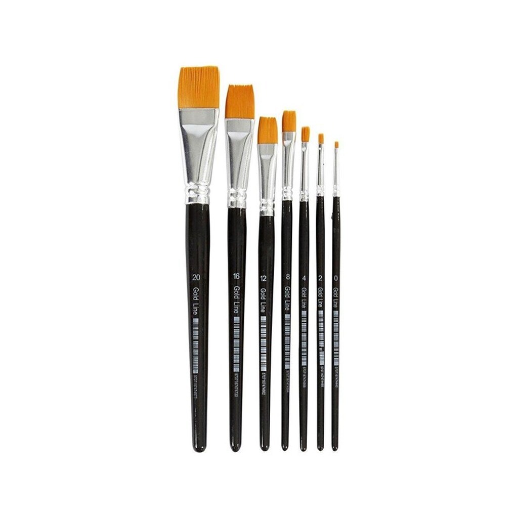 Creativ Company Gold Line Brushes - 7 mixed