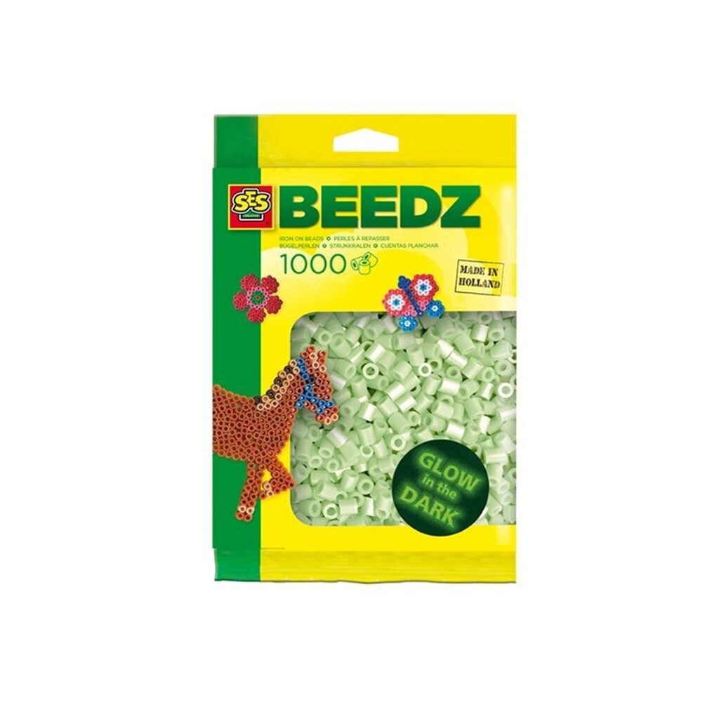 SES Creative Iron-on Beads - Glow in the Dark 1000pcs.