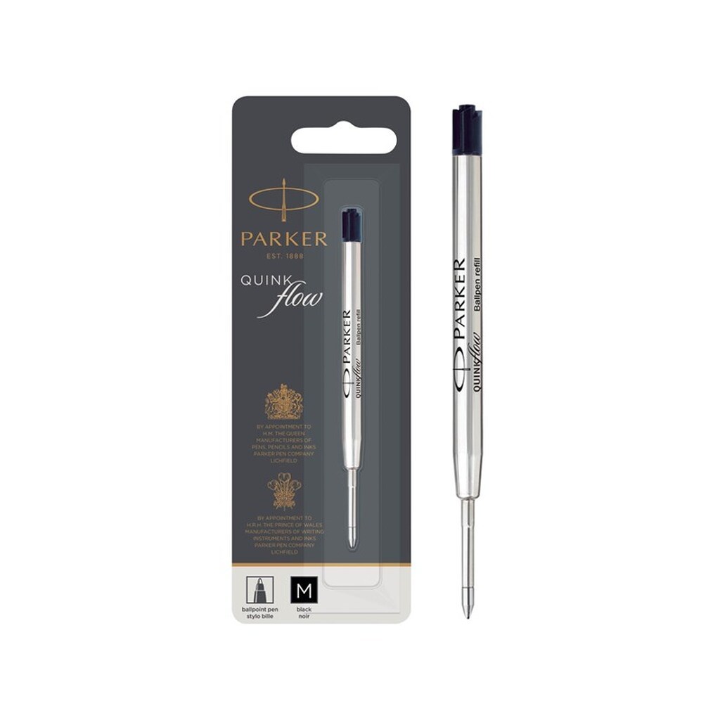 Parker PARKER QUINKflow-blækpatron til kuglepen, medium spids, sort