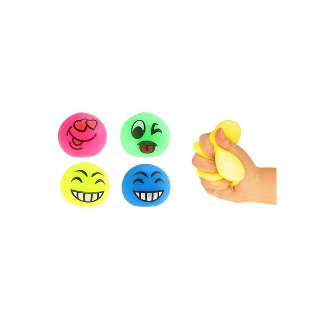 Toi-Toys Anti Stress Ball Smile Face Fidget - assorted