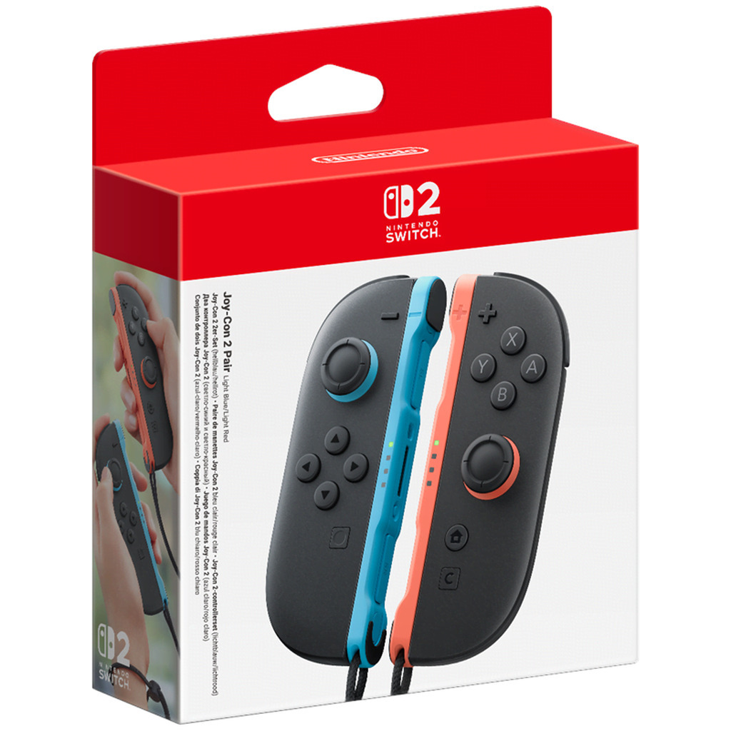 Nintendo Switch 2 Joy-Con 2 Pair Light Blue/Light Red - Wireless Controller - Nintendo Switch 2