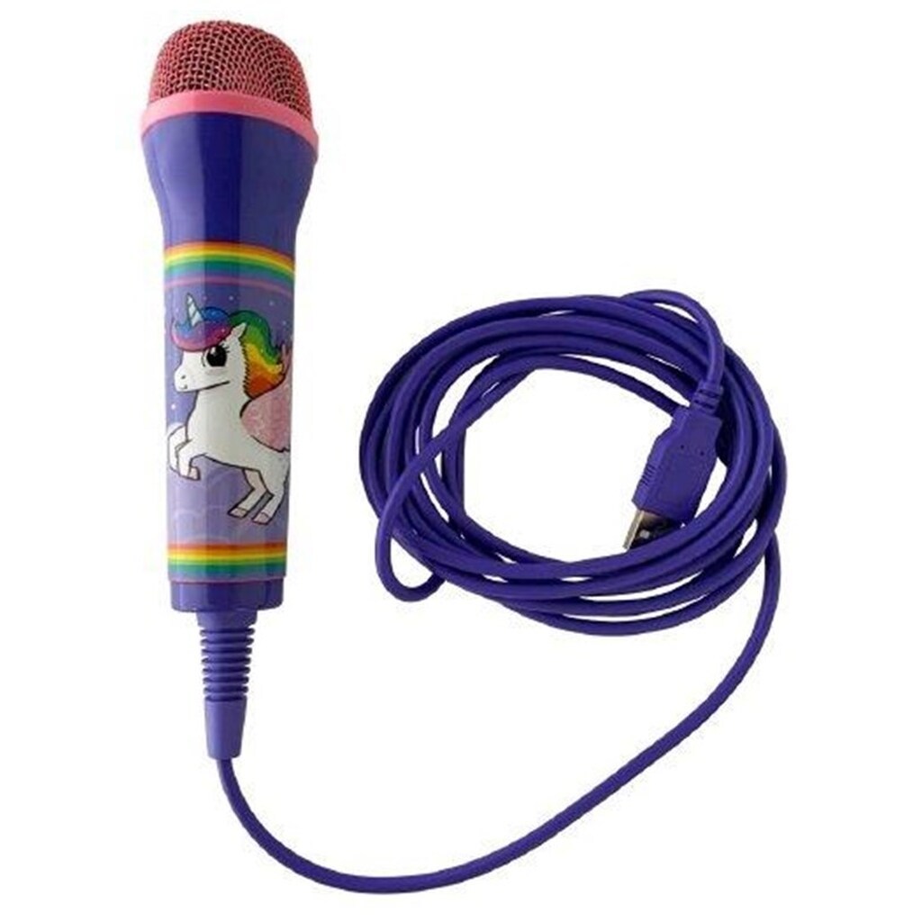iMP TECH Unicorn Rainbow Microphone - 3M Cable - Wired Microphone - Sony PlayStation 4