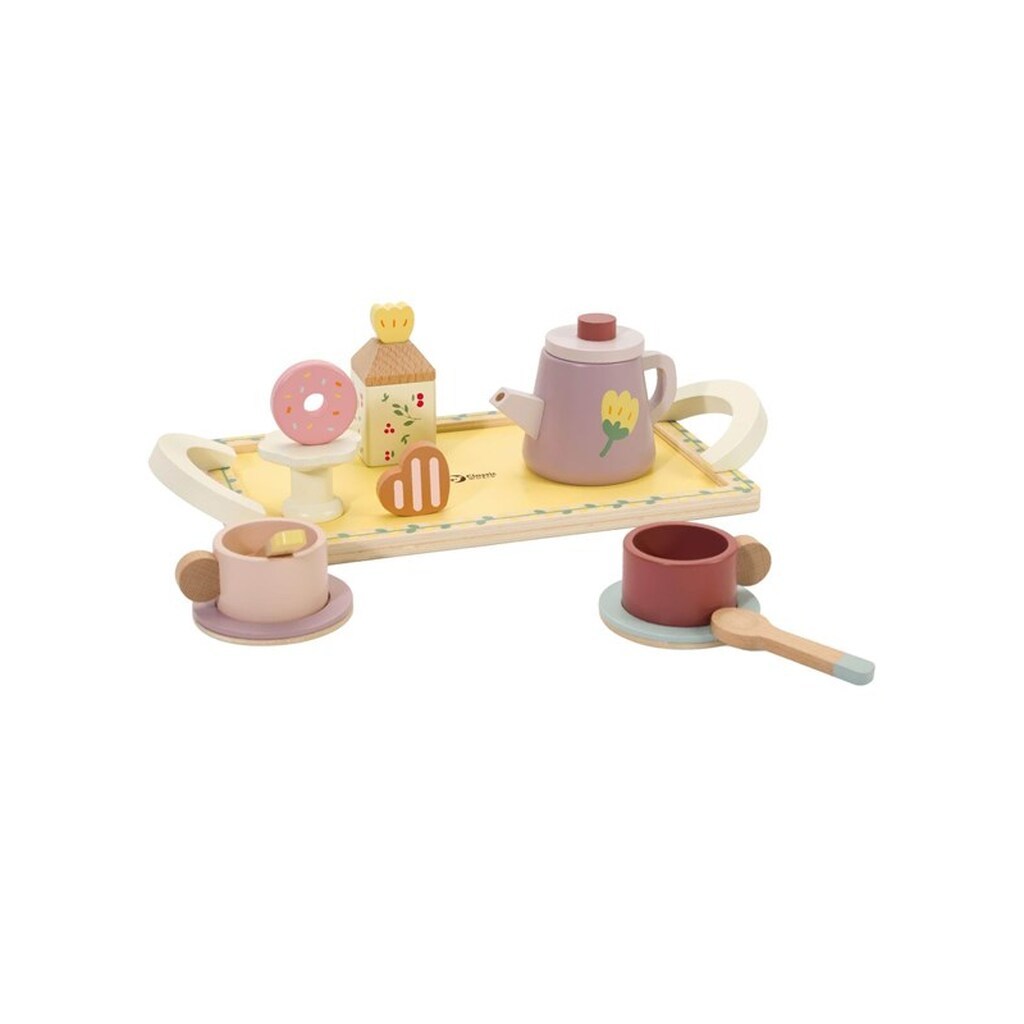 Classic World Wooden Tea Set Grace with Tray 14 pcs.