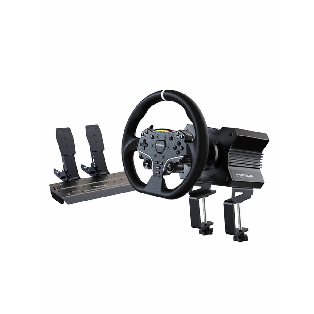 Moza Racing R5 Racing Bundle (R5 direct-drive wheelbase ES Steering Wheel SR-P Lite Pedal) - Miscellaneous Steering wheel &amp; Pedal set - PC