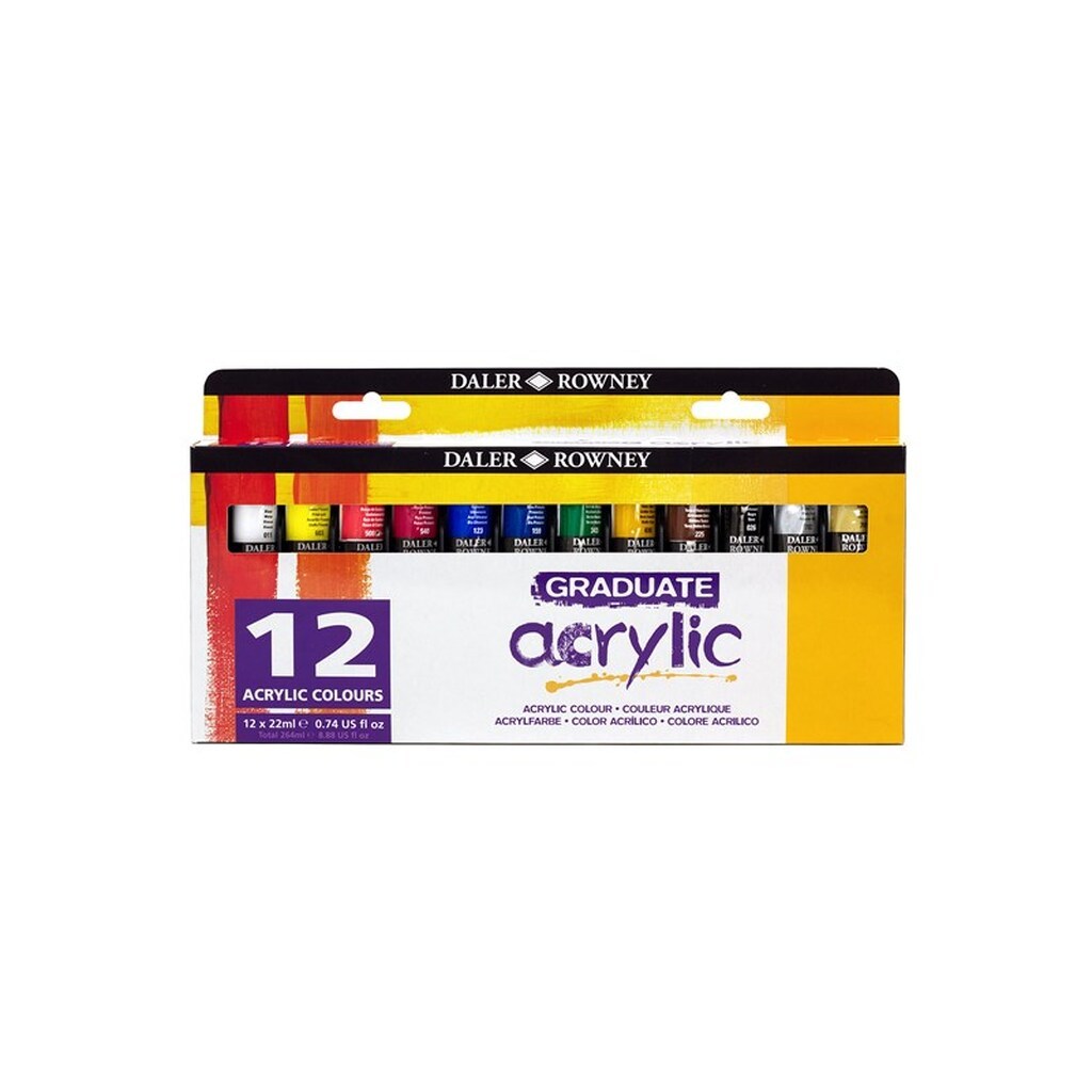 Daler-Rowney Graduate Acrylic Set 12x22 ml