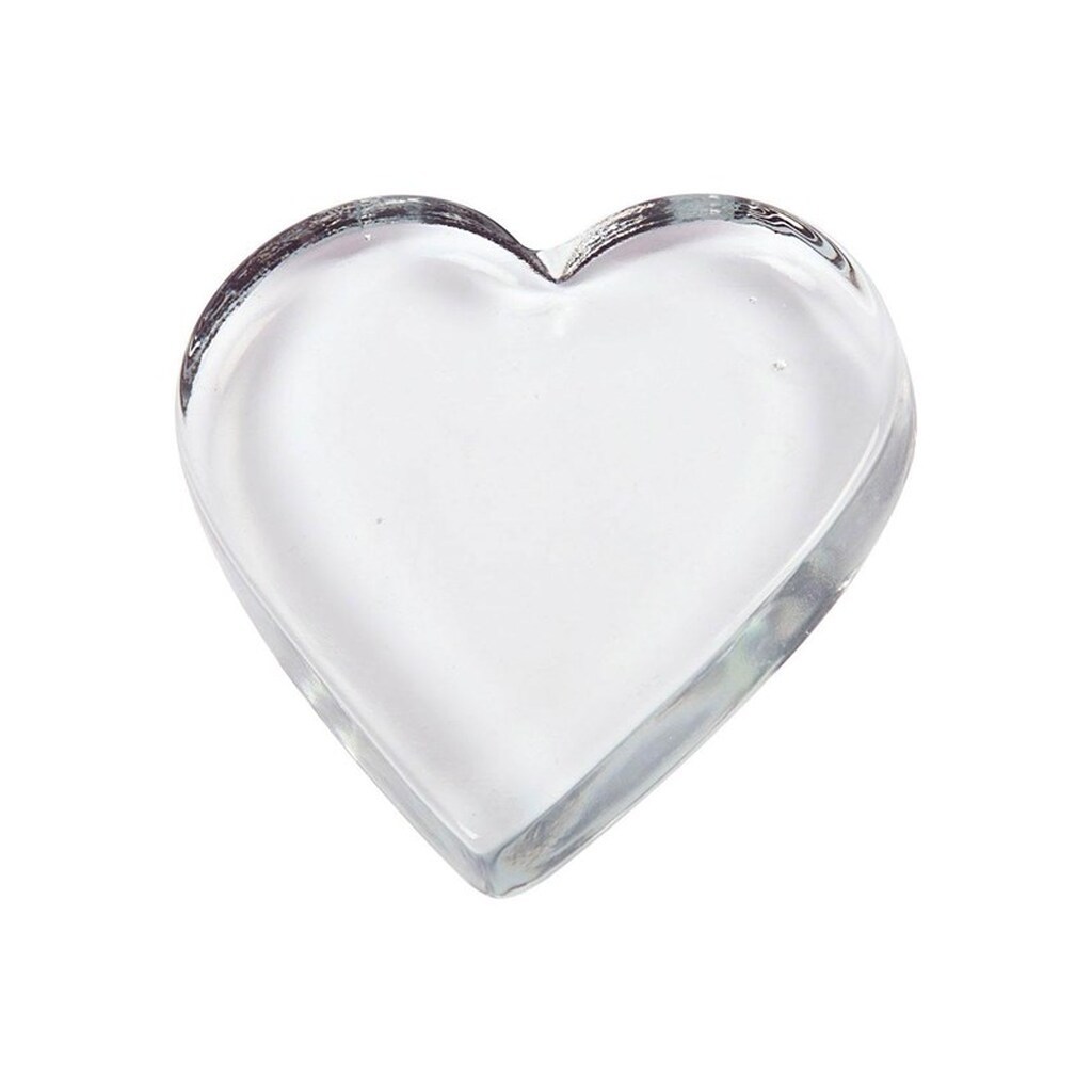 Creativ Company - Heart Glass Transparent 10x9cm