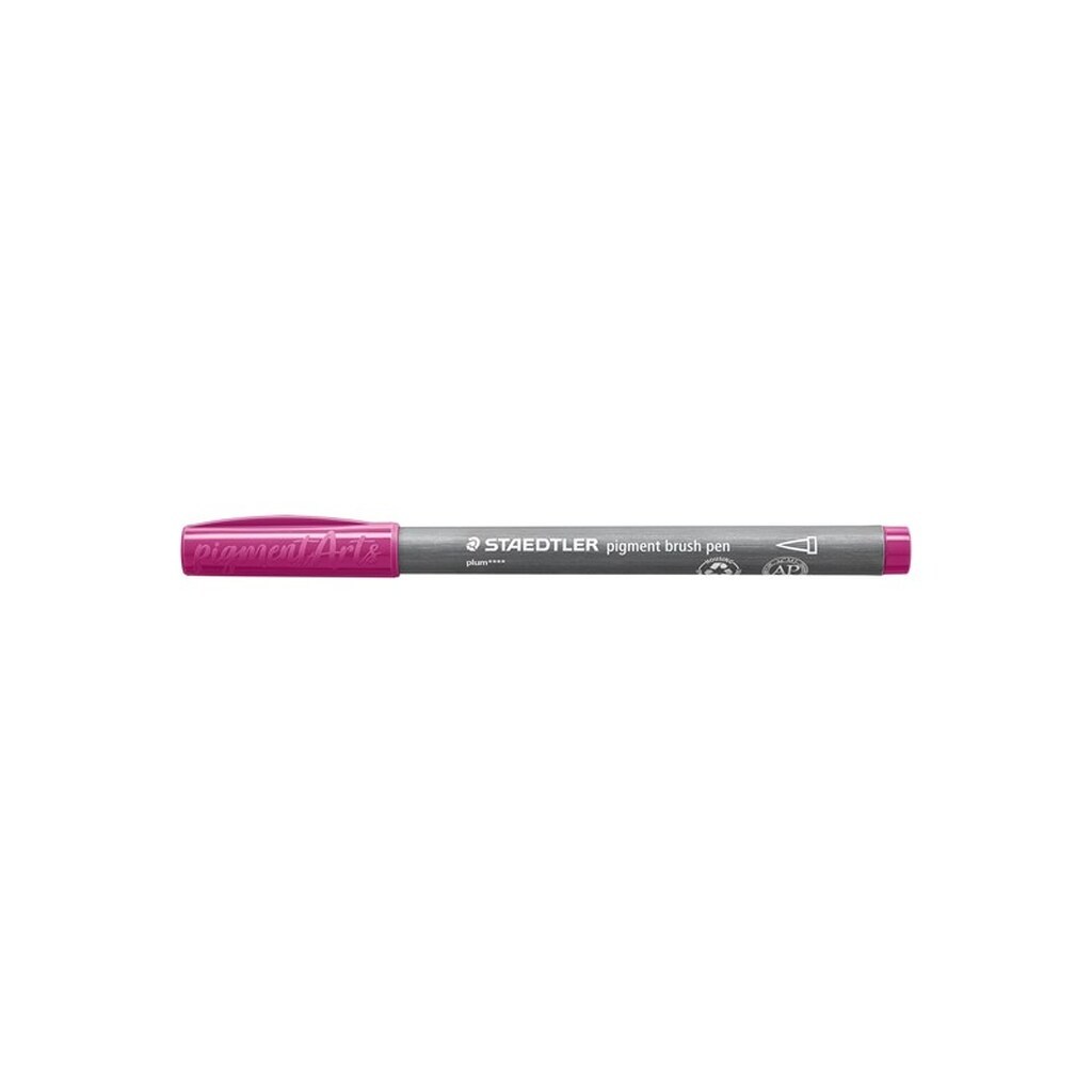 Staedtler BRUSH PIGMENT PEN, ÆSKE 10 STK, rød/LILLA PLUM
