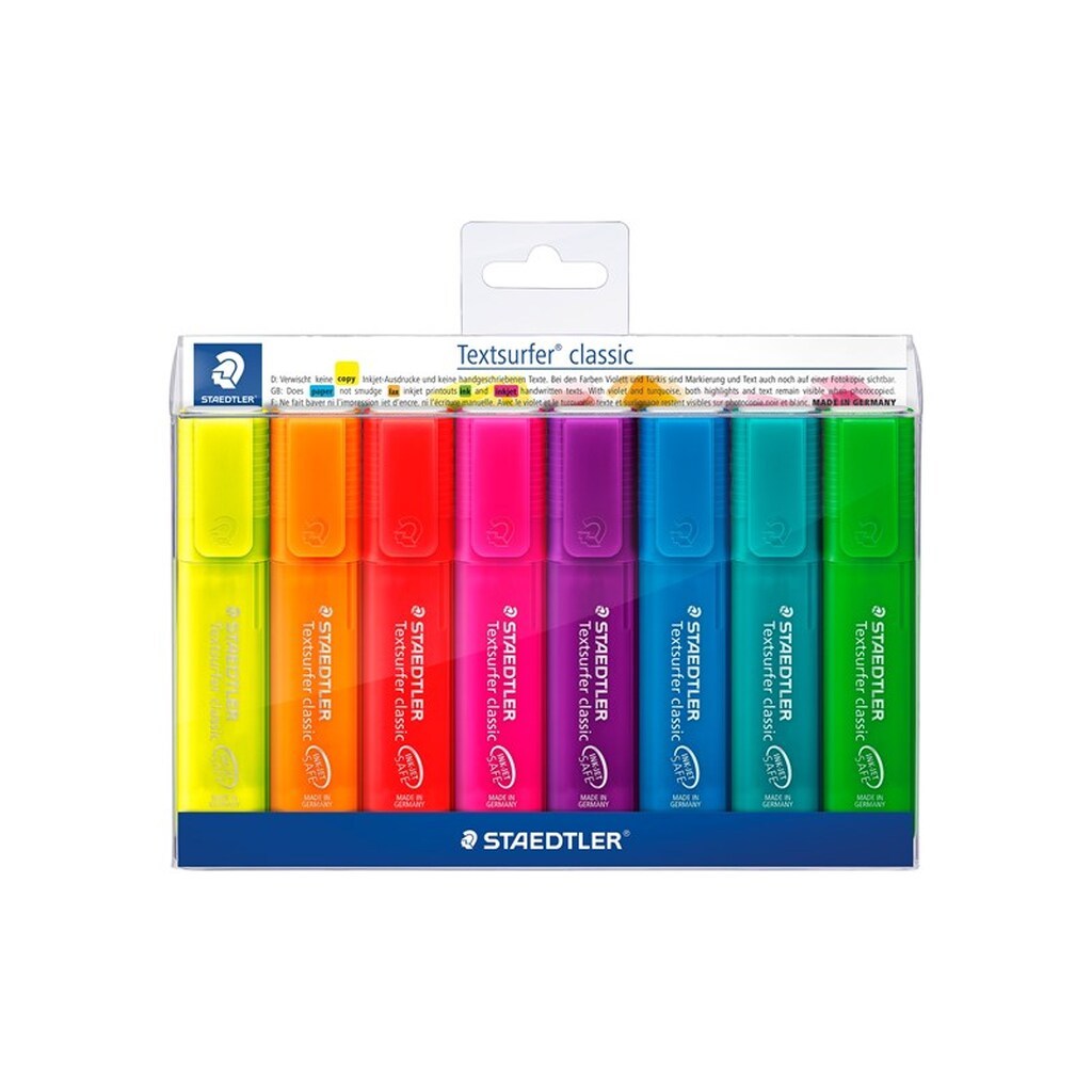 Staedtler Textsurfer Rainbow 8 ass/etui