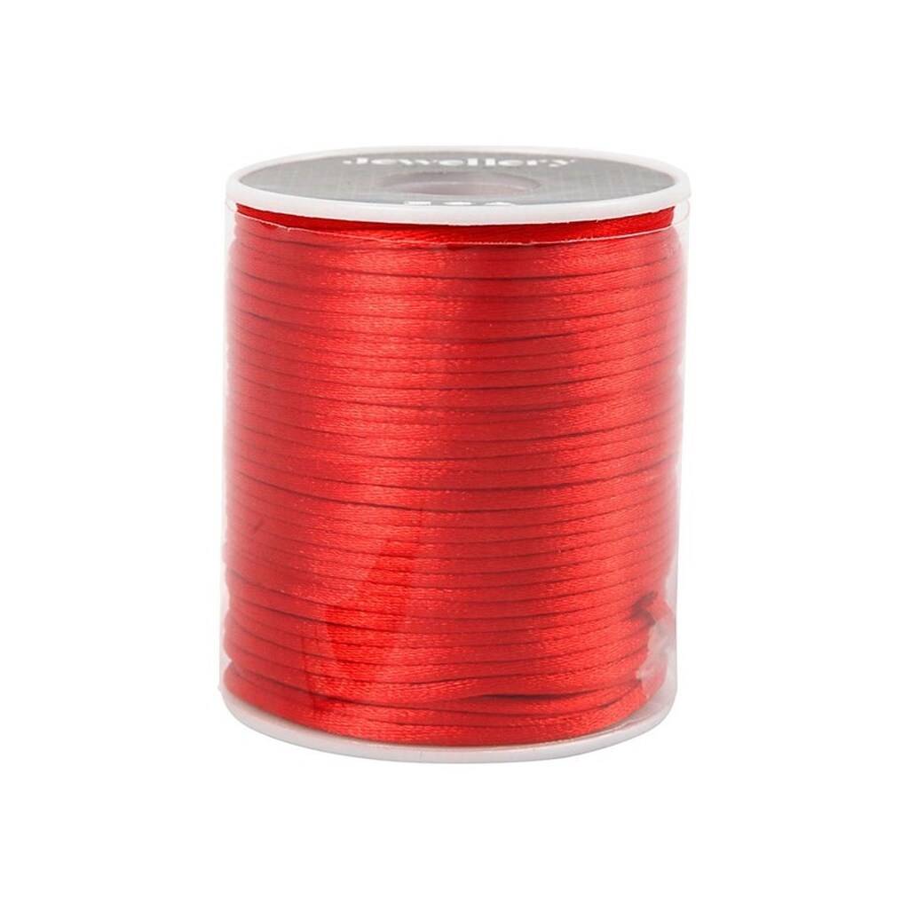 Creativ Company - Satin cord red 50m
