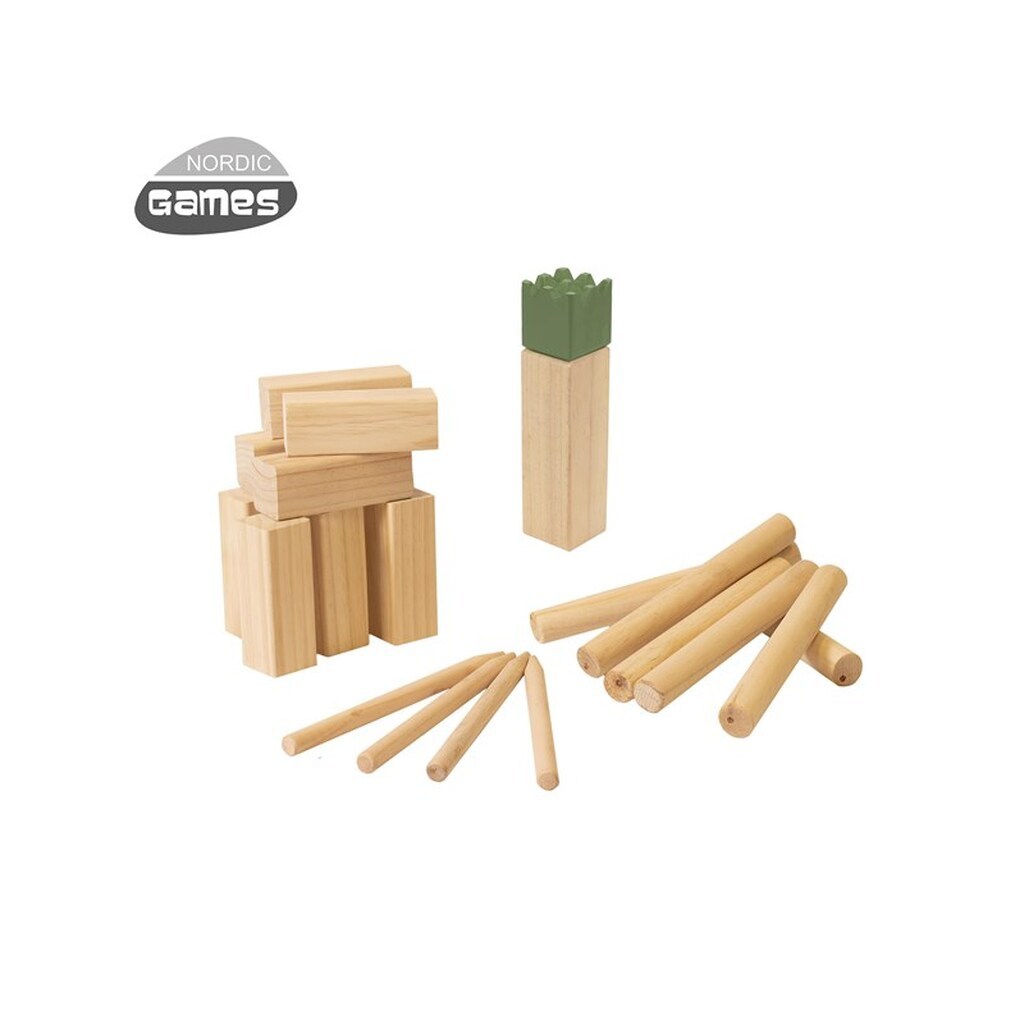 Kubb/vikingespil deluxe XXL