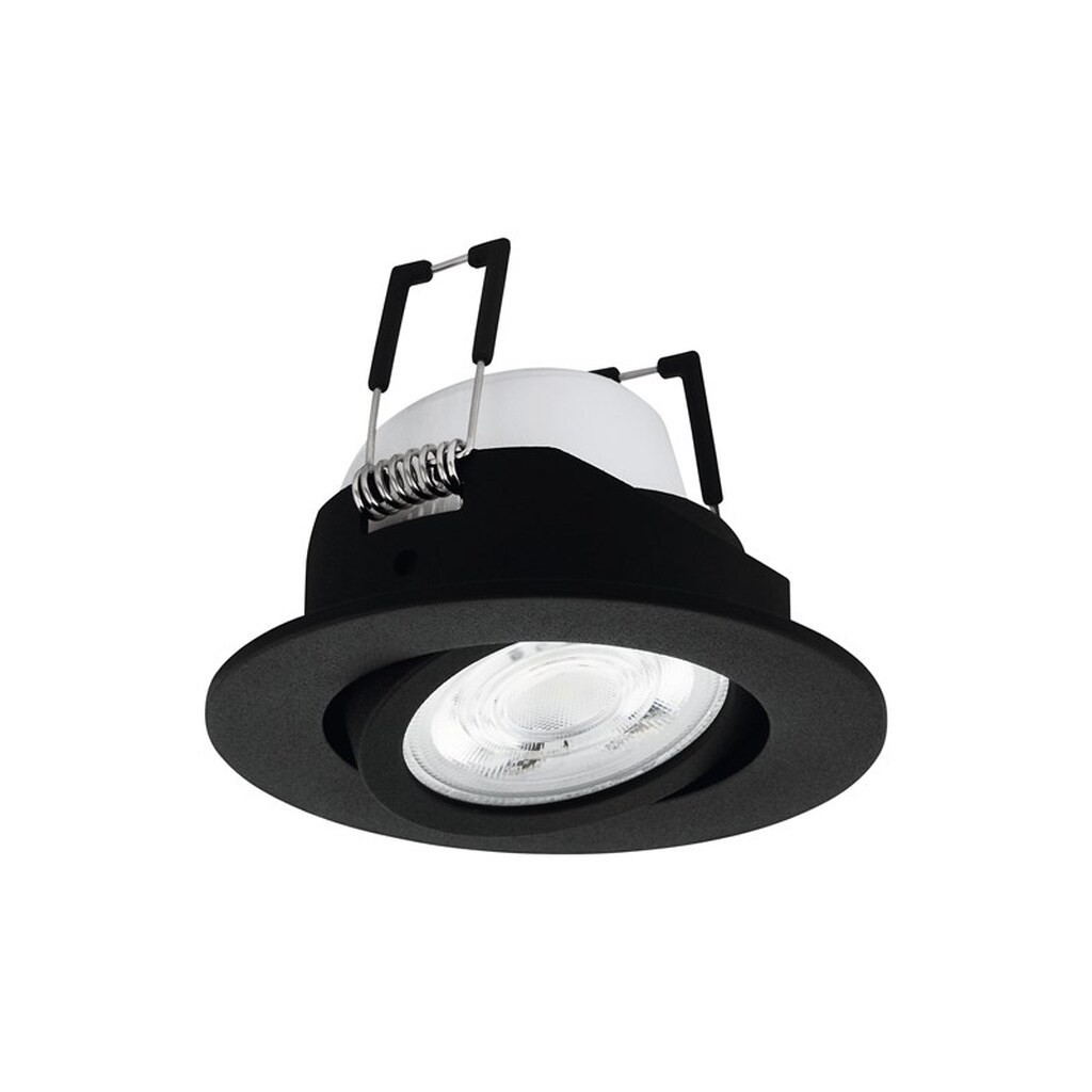 EGLO SALICETO-Z SMART indbygningsspot Ø88 mm, RGB+TW 5W, sort