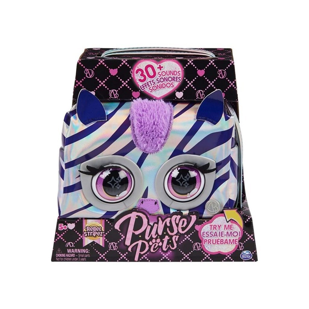 Purse Pets Metallic Magic - Zebra