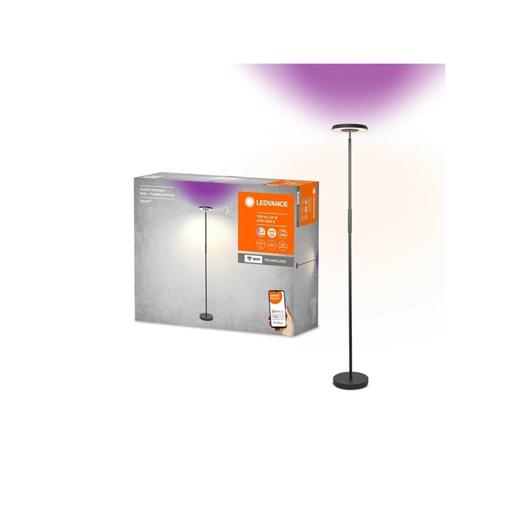 LEDVANCE SMART+ UP/DOWN gulvarmatur 1750lm 24W/RGB+827-850 sort WiFi