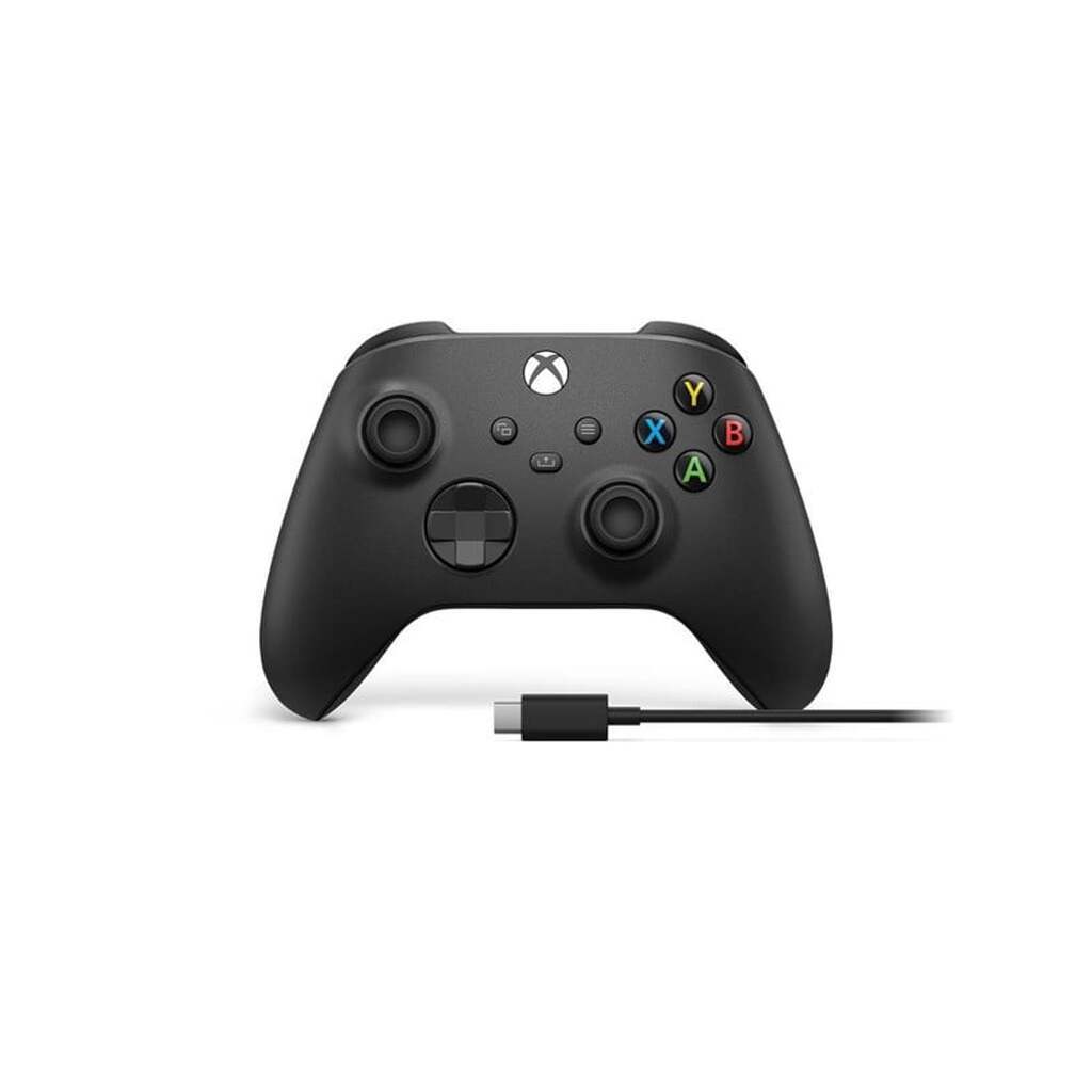 Microsoft Xbox - Carbon Black + USB-C Cable - Wireless Controller - Microsoft Xbox One