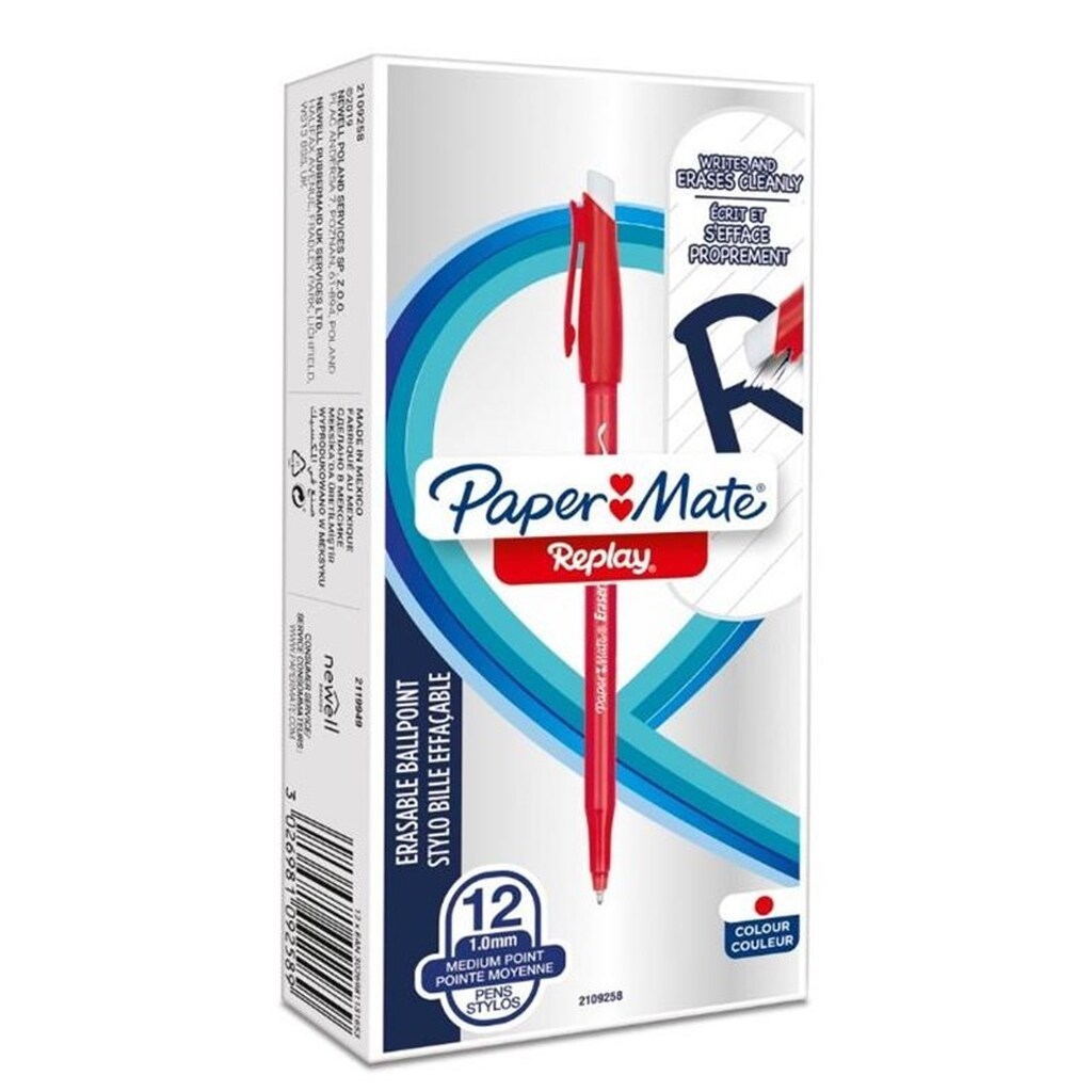 Paper Mate Replay - ballpoint pen - red (pack of 12)