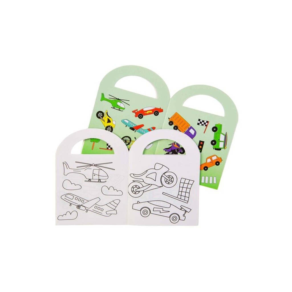 LG-Imports Coloring Book with Vehicle Stickers