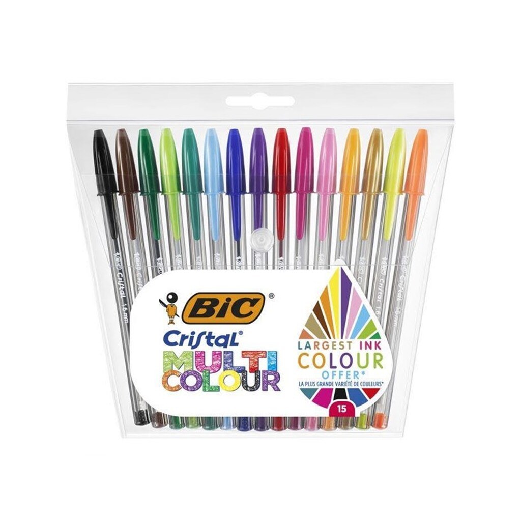 BIC - Cristal Ballpoint Pens 15 pcs.