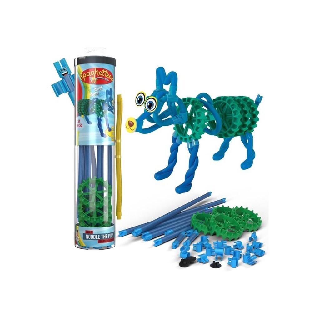 Clics - Spaghetteez Noodle The Pup Flexible Building Sticks 34 pcs.