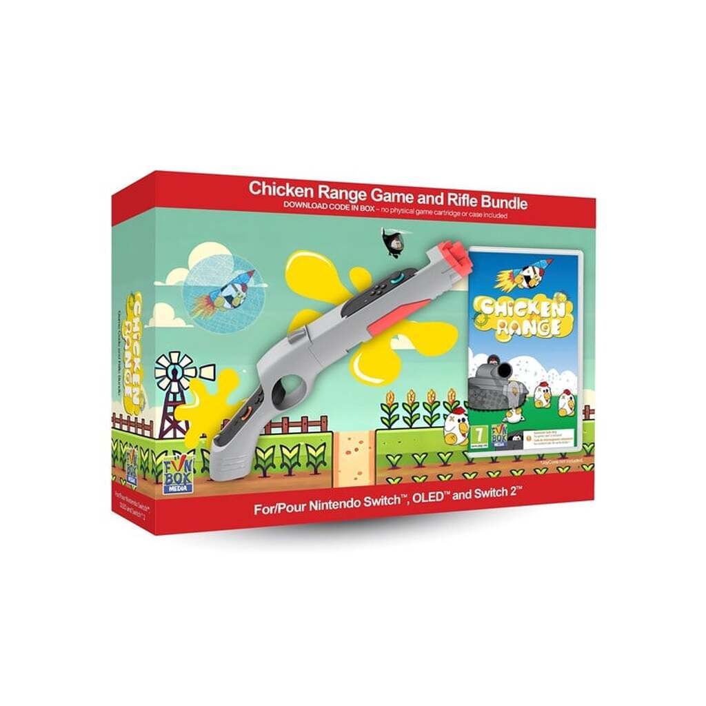 Chicken Range Game with Rifle Bundle (Code in a Box) - Nintendo Switch 2 - Skydespil