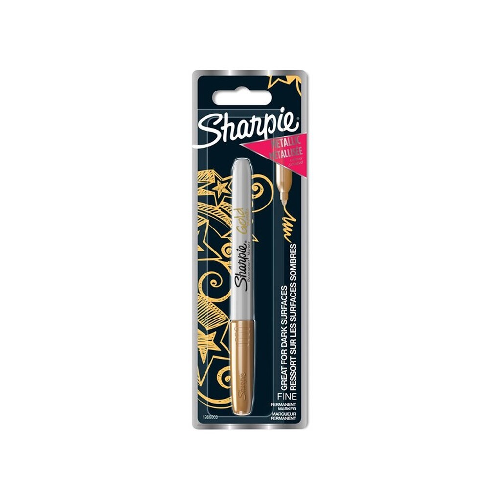 Sharpie Permanent Marker | Fin spids | Guld | 1 styk