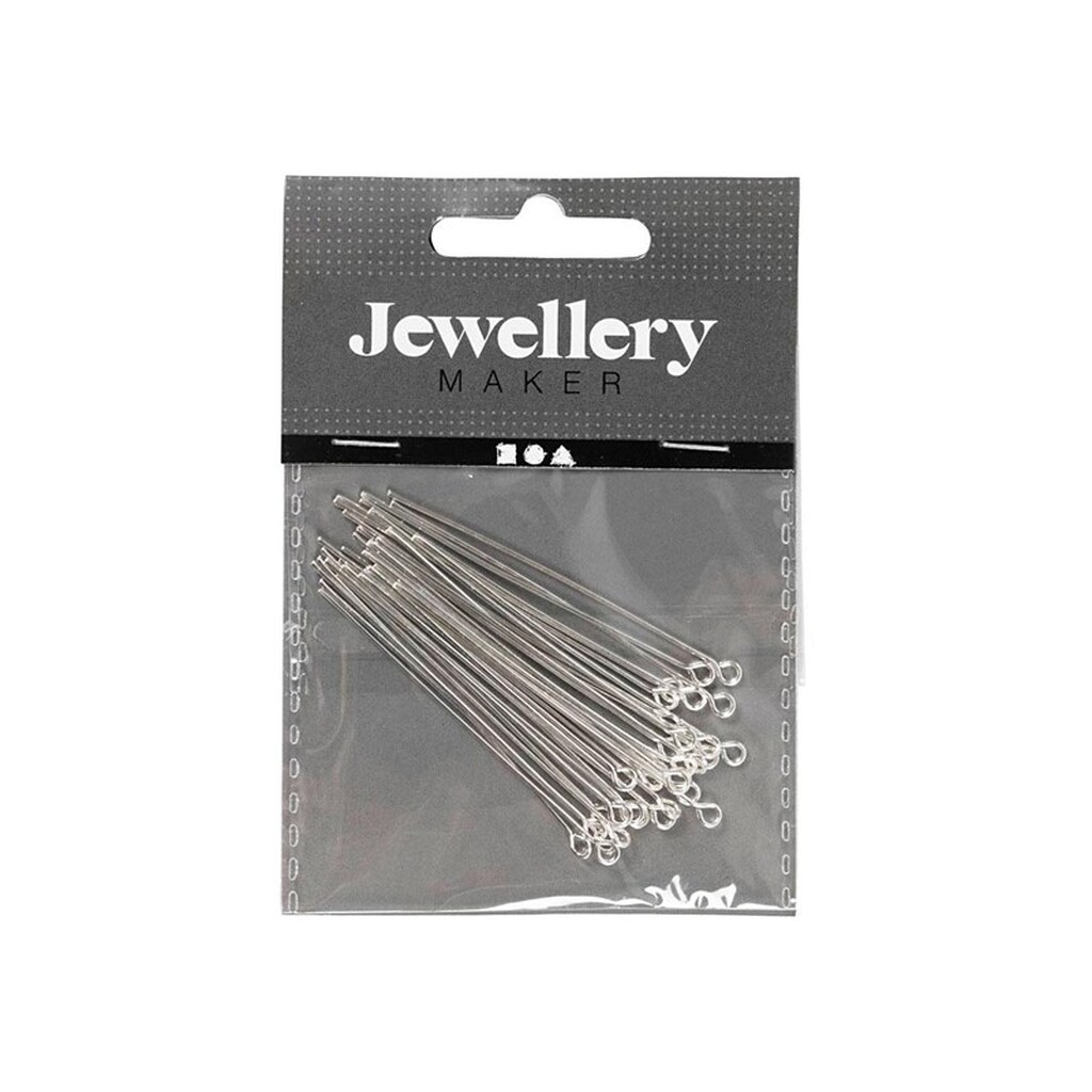 Creativ Company - Head Pins Silver Plated 50 mm 30 pcs.
