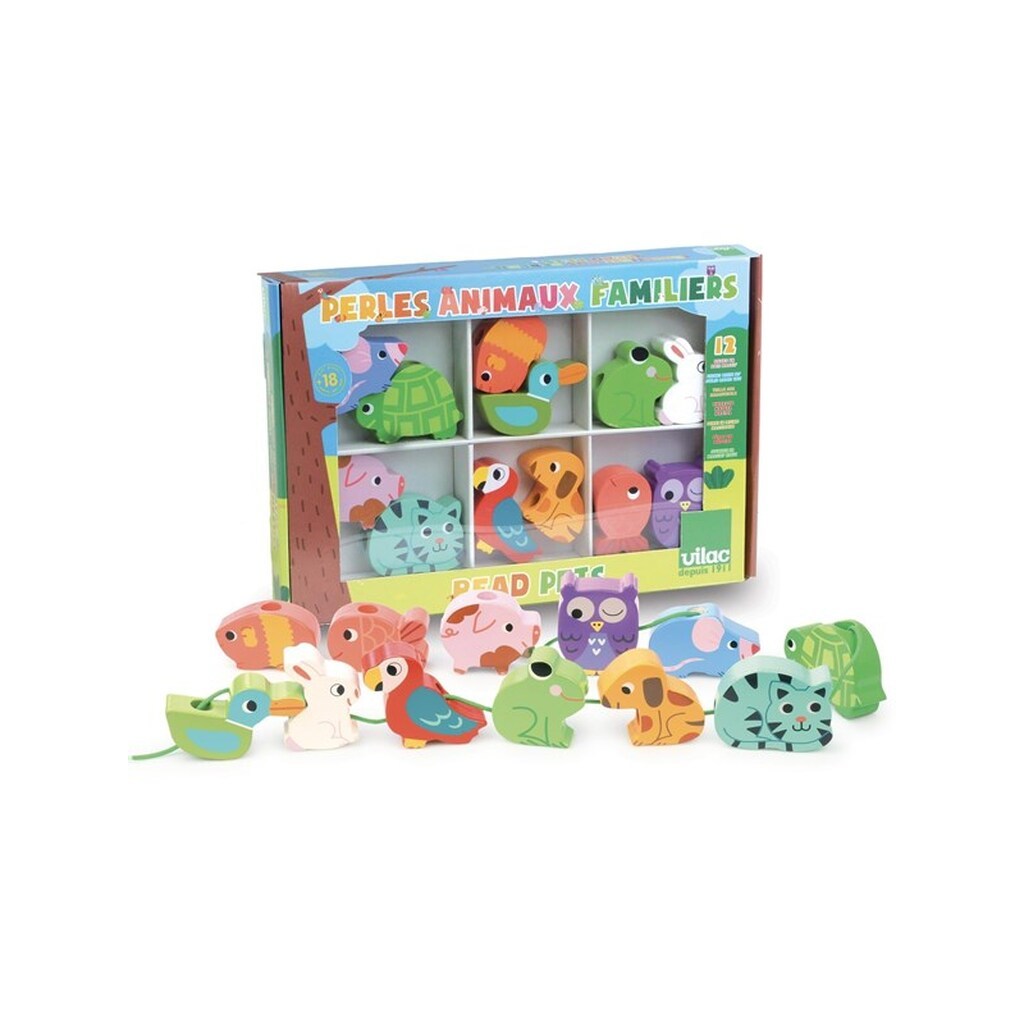 Vilac Pets - String Along Beads - Wood