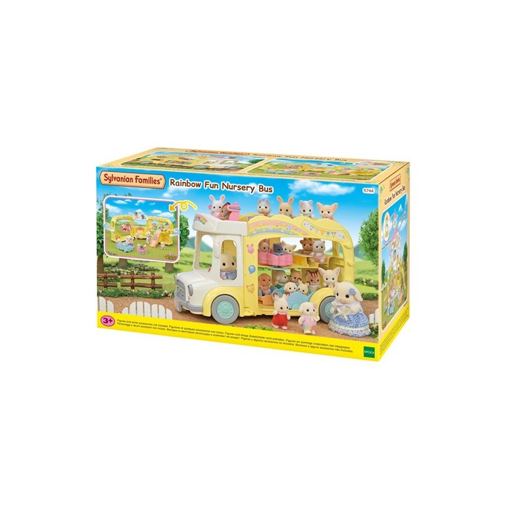 Sylvanian Families Regnbue Sjov Børnehave Bus