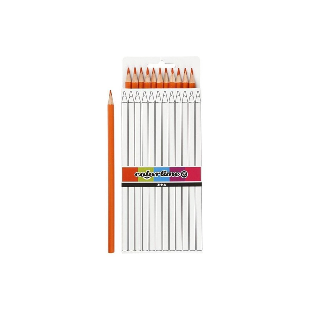 Creativ Company Triangular colored pencils - Orange 12pcs.
