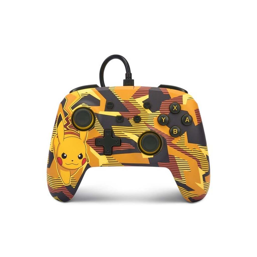 PowerA Enhanced kablet controller til Nintendo Switch - Camo Storm Pikachu - Wired Controller - Nintendo Switch